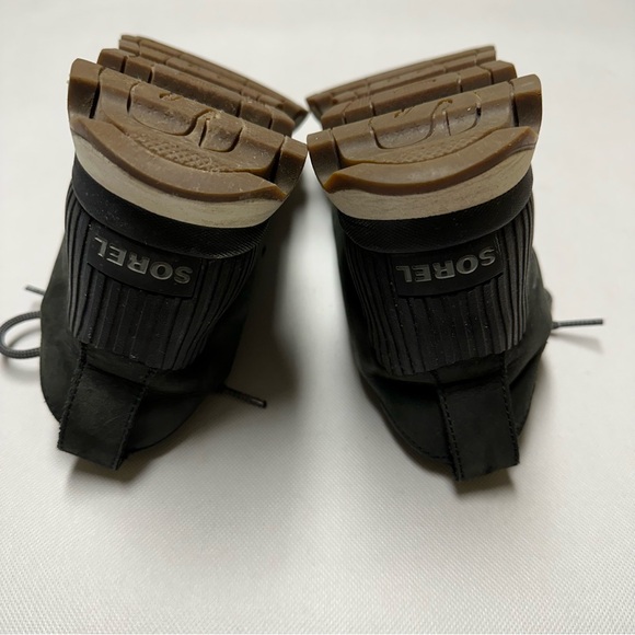 Columbia Sorel Kinetic Caribou Winter Bootie Black 8 - Picture 8 of 9